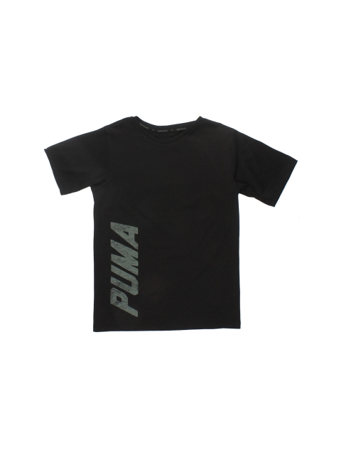 

Puma Boys Black Solid Round Neck T-shirt