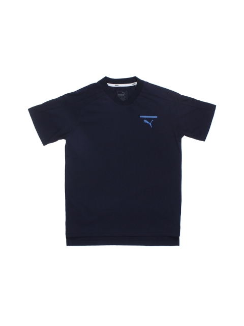 

Puma Boys Navy Blue Printed Round Neck T-shirt