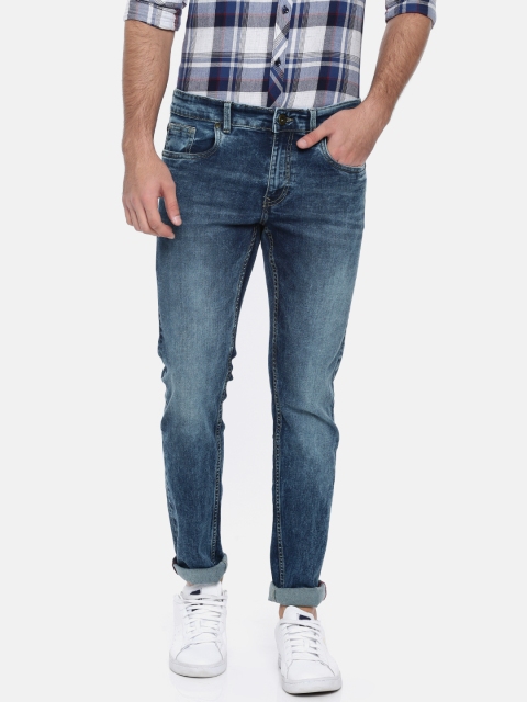 

Nature Casuals Men Blue Slim Fit Mid-Rise Clean Look Stretchable Jeans