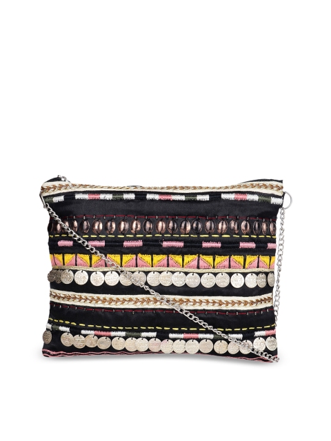 

Diwaah Black Self-Design Sling Bag
