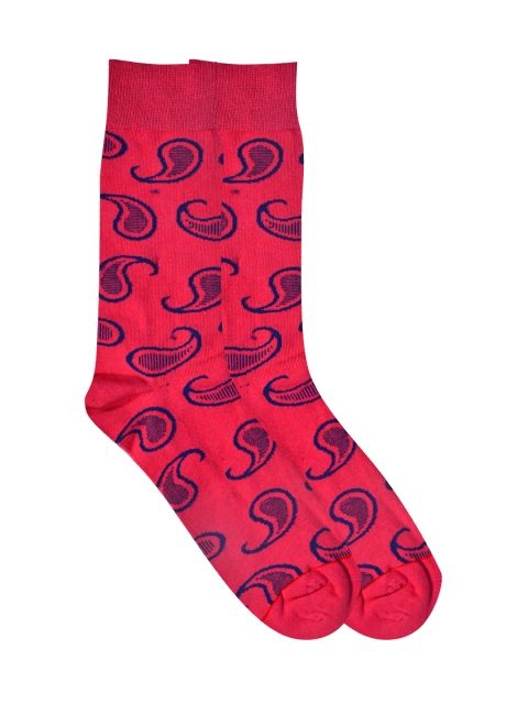 

Soxytoes Men Pink & Blue Cotton Above Ankle Length Socks