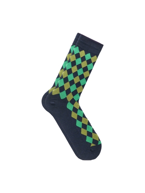 

Soxytoes Men Blue Cotton Above Ankle Length Socks, Navy blue