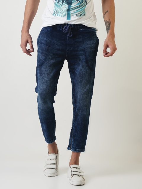 

SHELTR Men Blue Regular Fit Mid-Rise Clean Look Jeans