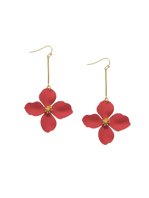 

Pipa Bella Red Floral Drop Earrings