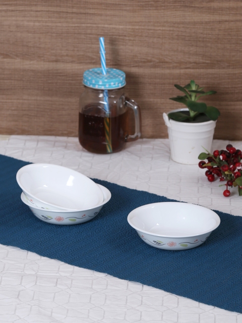 

Corelle Set of 6 White Printed Glass Bowl Set