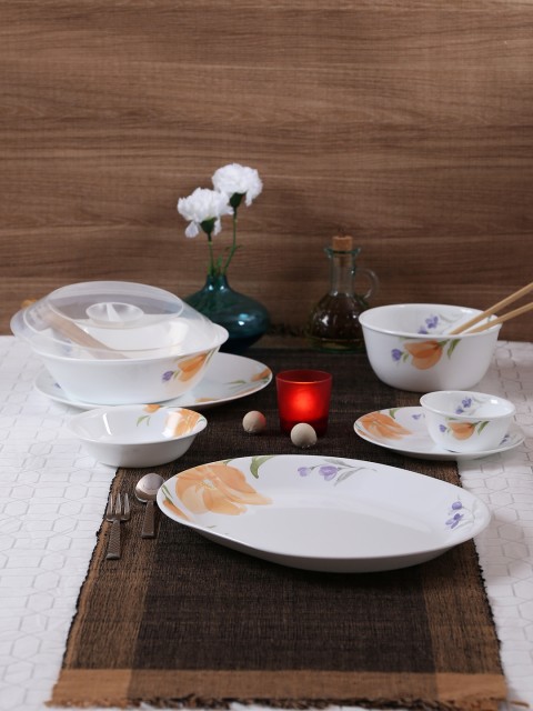 

Corelle White 30 Pieces Printed Glass Dinner Set