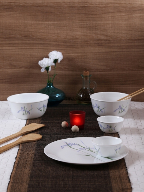 

Corelle White 14 Pieces Printed Glass Dinner Set