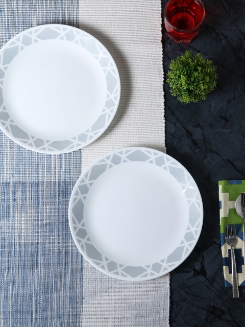 

Corelle White Set of 6 Printed Glass Plates