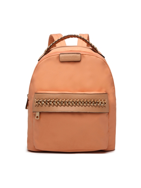 

Diana Korr Women Peach-Coloured Solid Backpack