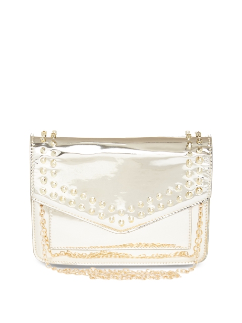 

Kazo Silver-Toned Embellished Sling Bag