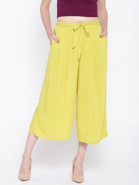 

OVS Women Lime Green Regular Fit Solid Culottes