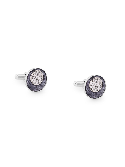 

ZIDO Black Round Cufflinks
