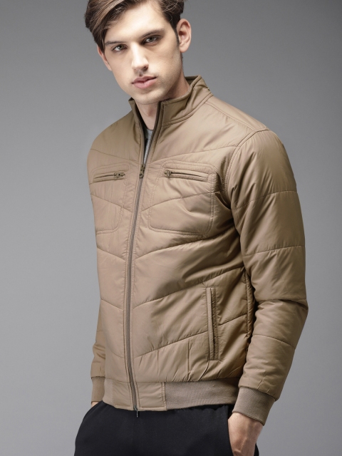 

HERE&NOW Men Khaki Solid Bomber
