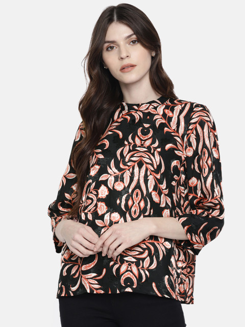 

Vero Moda Women Black Printed Top