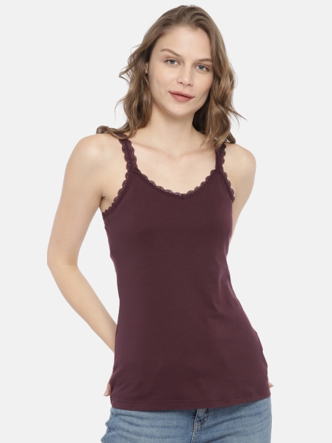 

Vero Moda Women Burgundy Solid Top