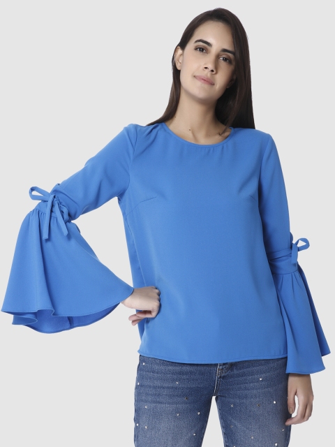 

Vero Moda Women Blue Solid Top