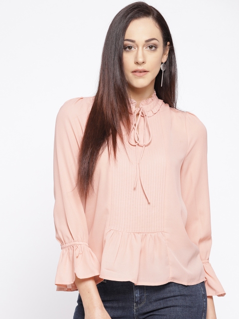 

Vero Moda Women Peach-Coloured Solid Top
