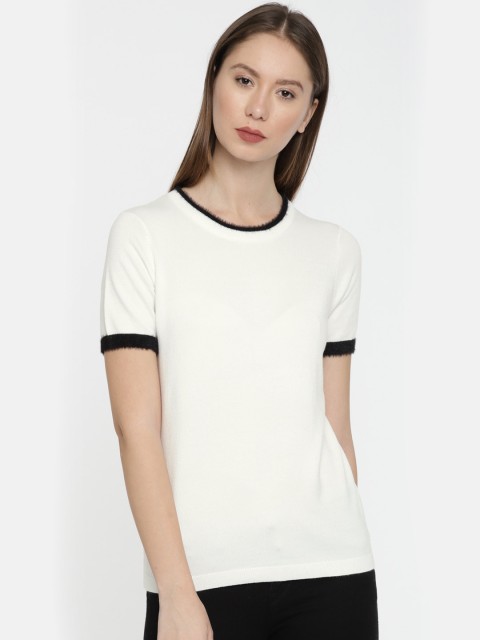 

Vero Moda Women White Solid Top