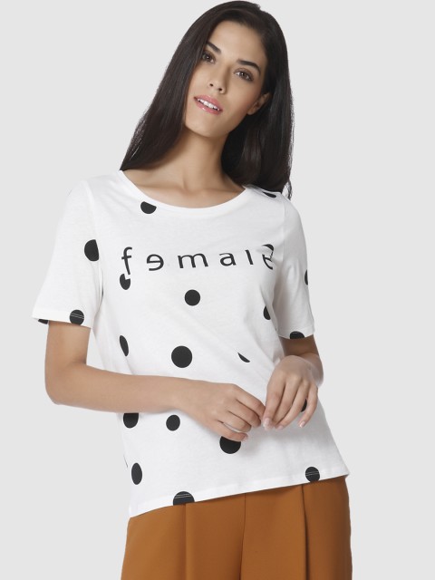 

Vero Moda Women White Printed Top