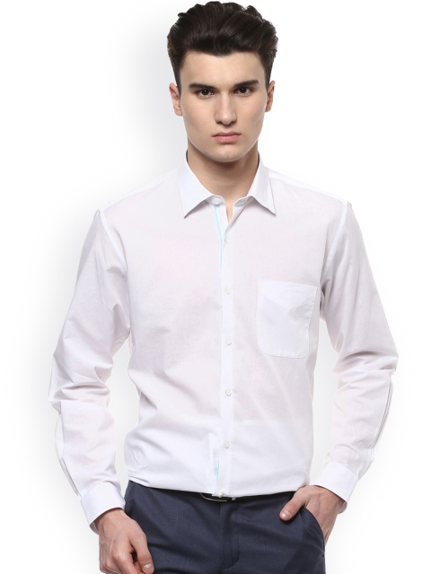 

Peter England Elite Men White Regular Fit Solid Formal Shirt