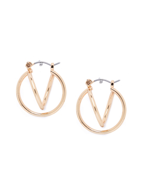 

Kazo Gold-Toned Circular Hoop Earrings