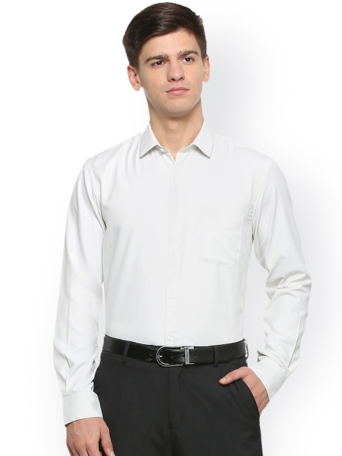 

Peter England Men White Regular Fit Solid Formal Shirt
