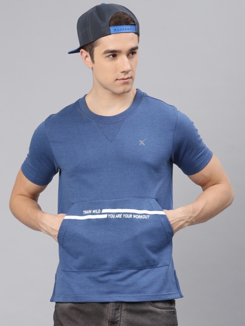 

HRX by Hrithik Roshan Men Blue Athleisure Tshirts