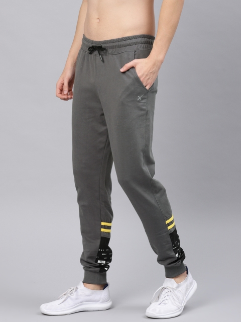 

HRX by Hrithik Roshan Men Grey Joggers Athleisure Track Pants