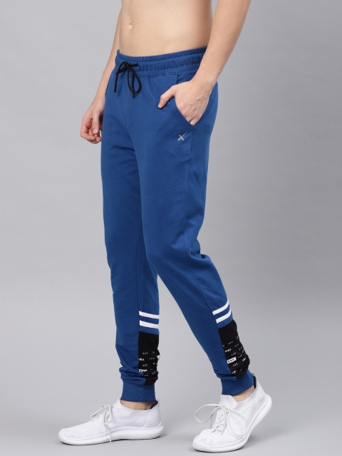 

HRX by Hrithik Roshan Men Blue Joggers Athleisure Track Pants