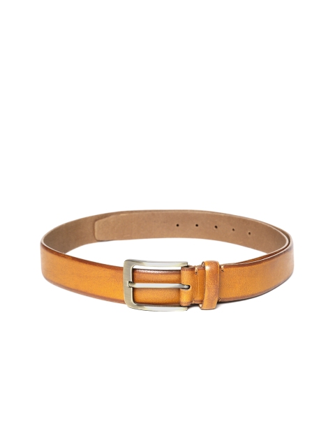 

Louis Philippe Jeans Men Tan Brown Leather Solid Belt