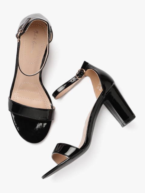 

Mast & Harbour Women Black Solid Block Heels