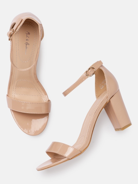 

Mast & Harbour Women Pink Solid Sandals