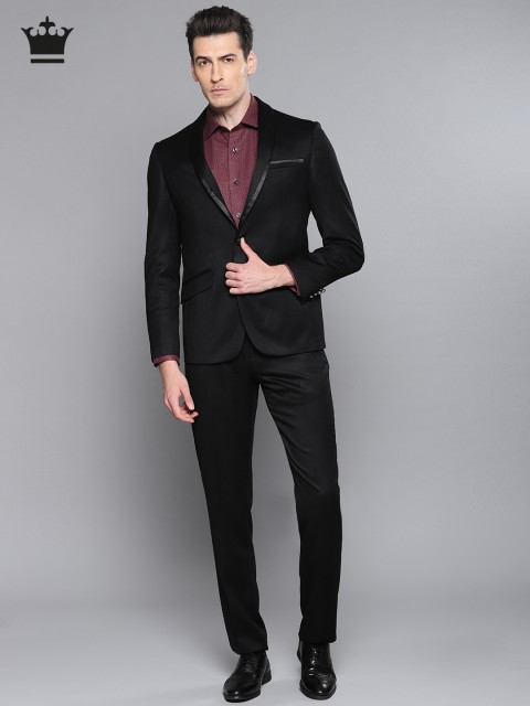 

Louis Philippe Black Single-Breasted Milano Slim Fit Suit