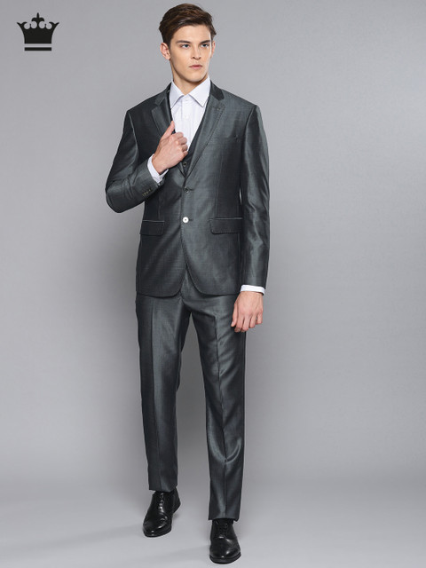 

Louis Philippe Charcoal Grey Solid Single-Breasted Slim Fit Formal Suit
