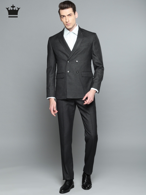 

Louis Philippe Grey Single-Breasted Milano Fit Formal Suit