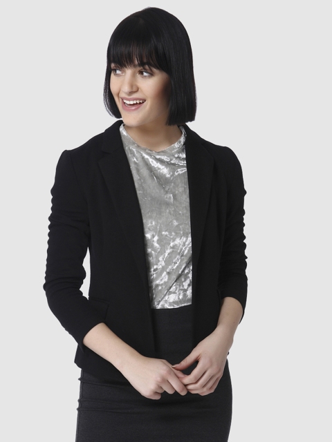 

Vero Moda Black Single-Breasted Casual Blazer