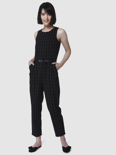 

Vero Moda Black Checked Basic Jumpsuit