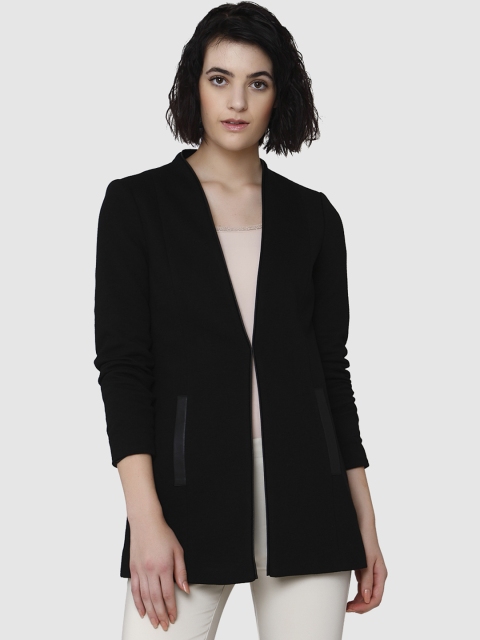 

Vero Moda Women Black Solid Single-Breasted Casual Blazer