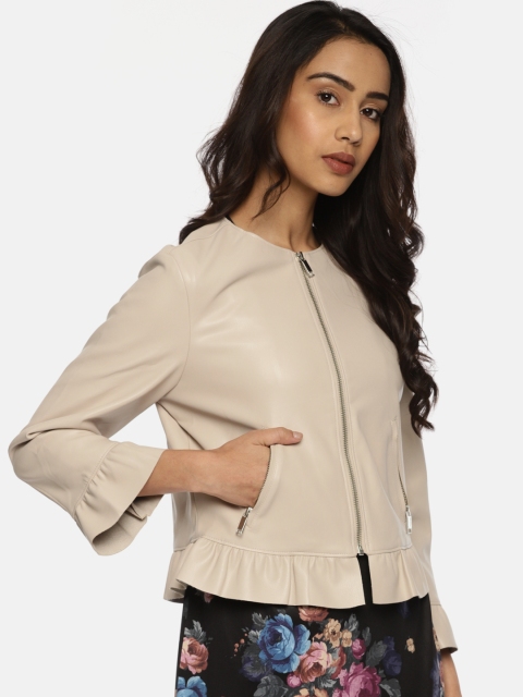 

Vero Moda Women Peach-Coloured Solid Tailored Jacket