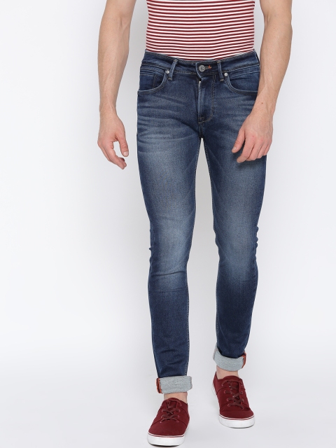 

Killer Men Blue Skinny Fit Mid-Rise Clean Look Stretchable Jeans