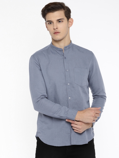 

Killer Men Blue Slim Fit Solid Casual Shirt