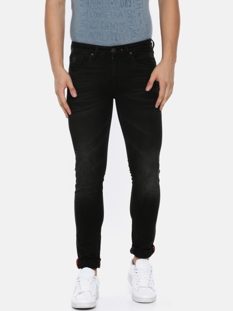 

Killer Men Black Lowell Skinny Fit Mid-Rise Clean Look Stretchable Jeans