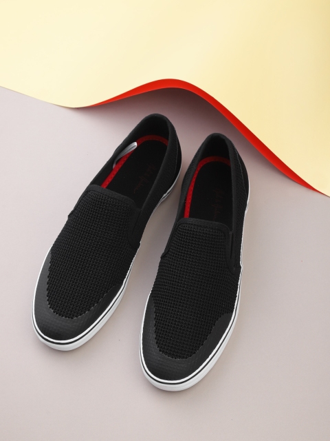 

Mast & Harbour Men Black Slip-On Sneakers