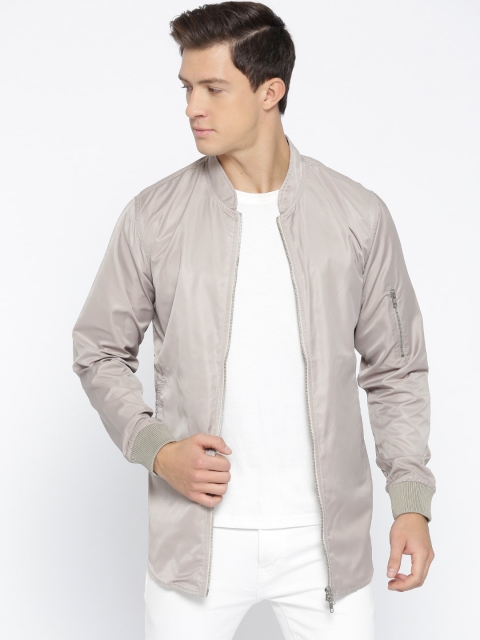 

SKULT by Shahid Kapoor Men Beige Solid Bomber