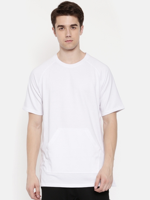 

SKULT by Shahid Kapoor Men White Solid Round Neck T-shirt