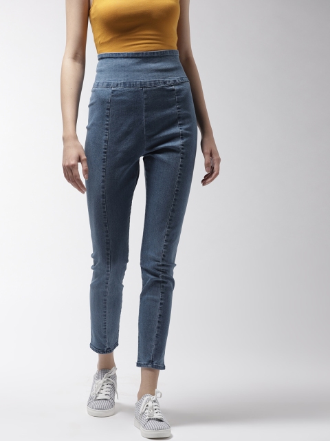 

FOREVER 21 Women Blue Denim Jeggings