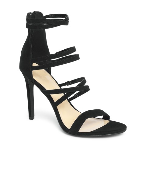 

FOREVER 21 Women Black Mid-Top Solid Heels