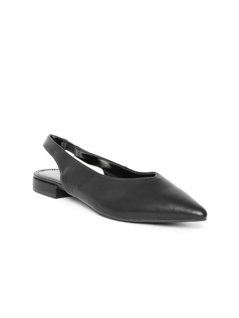 

FOREVER 21 Women Black Solid Flats