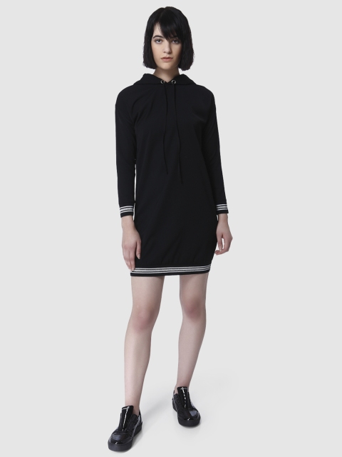 

Vero Moda Women Black Solid A-Line Dress