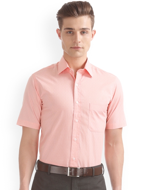 

Arrow Men Pink Self Design Formal Shirt